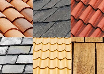 different roofing materials