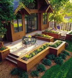 gorgeous garden deck