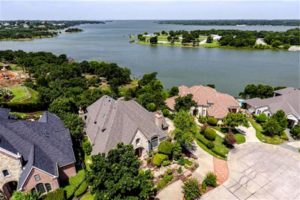 arial view of roofs