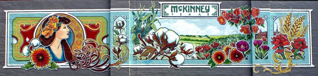 McKinney Texas city mural